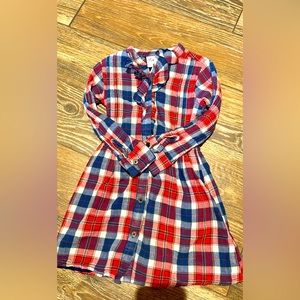 Rare editions flannel dress 4T